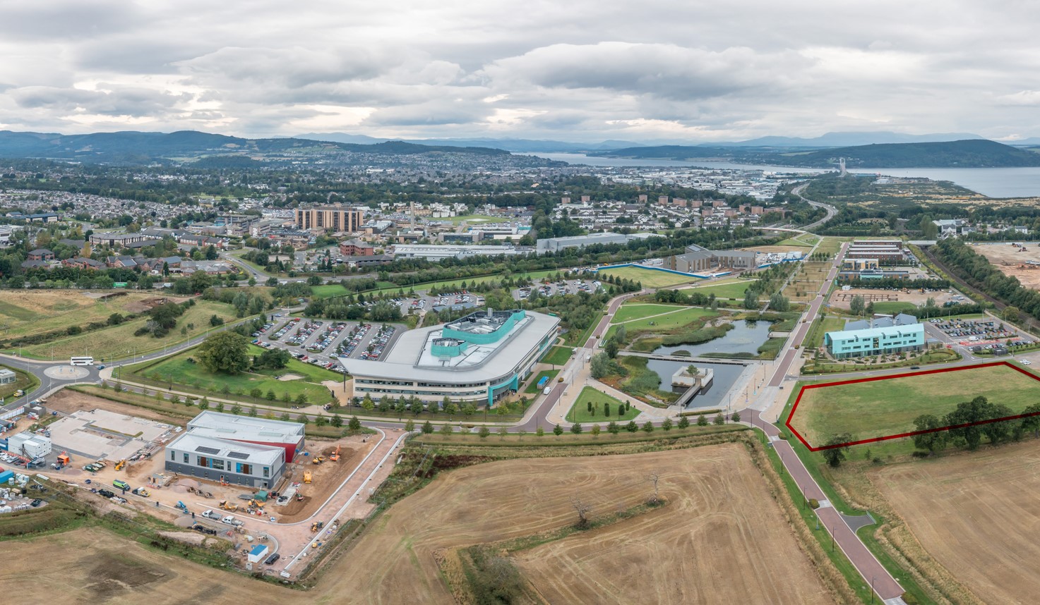 V 2 Campus Aerial Crop Sept 22 With Hotel Plot
